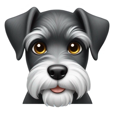 Schnauzer puppy sticker