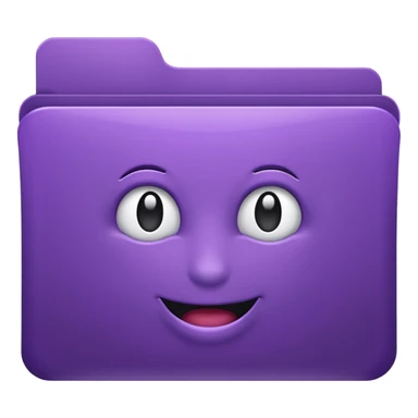 dark purple favorite folder sticker