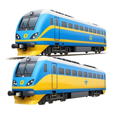 Passenger Train - New Intercity Fleet (Mariyung) (Model Year: 2023) (Iconic Colour: Blue and yellow) sticker