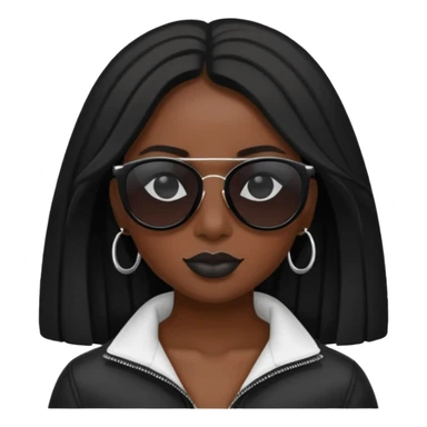 rihanah wear black sun glasses sticker