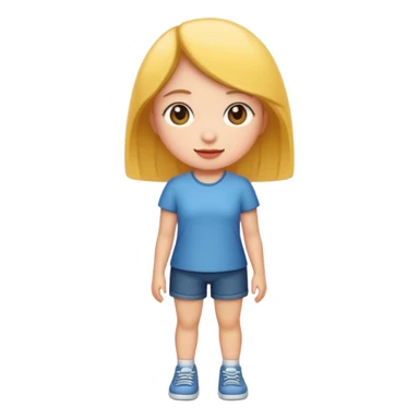 A short girl sticker