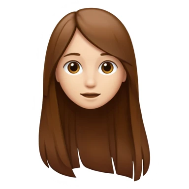 Just a long hair flowing without face only straight hair sticker