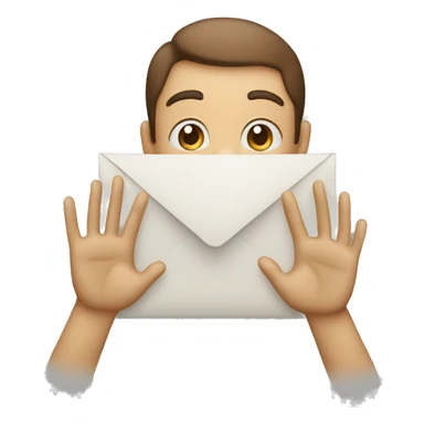 making the letter "A" with two hands sticker