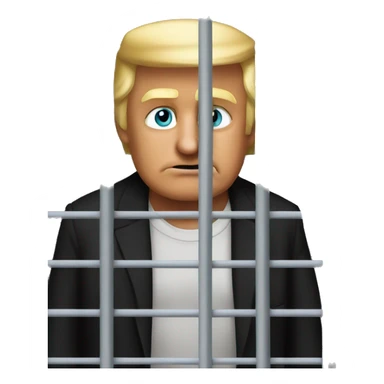 Donald trump in jail  sticker