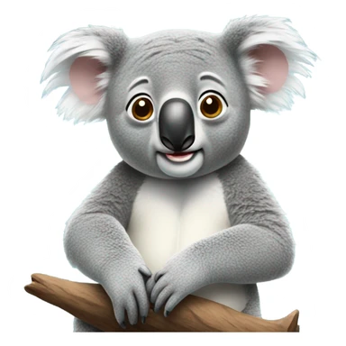 Not impressed koala  sticker