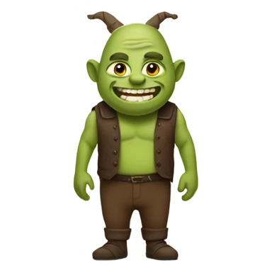 Search emoji shrek green sticker