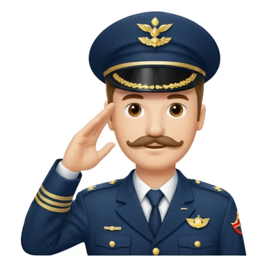 A MAN WITH MUSTACHE HEIL sticker