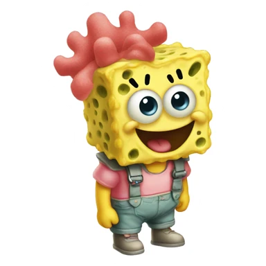 cute baby sponge bob sticker