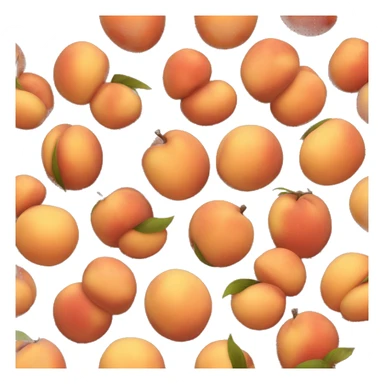 Round peach fruit with brown reflect  sticker