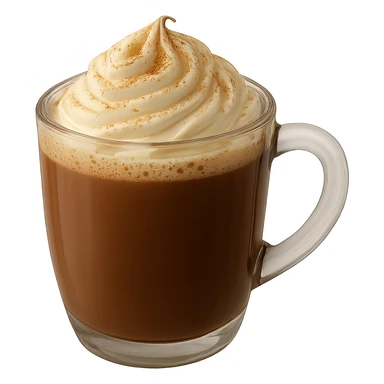 Remove any shadow from the image. Keep the cozy hot chocolate with whipped cream and cinnamon. Maintain transparent background. sticker