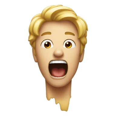 the person is screaming sticker