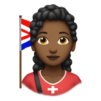 black lesbian with puertorican flag sticker