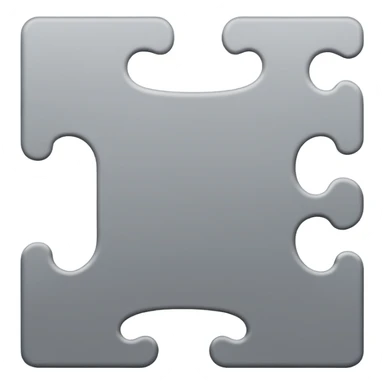 Create an emoji that represents both a jigsaw and indecision sticker