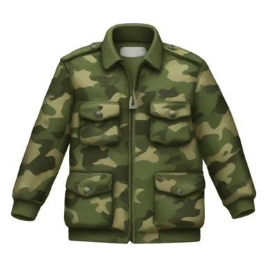 camouflage jacket sticker