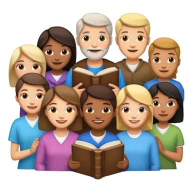 bible with people of different races and genders around it demonstrating equality sticker