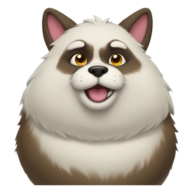 fat furry fursona sticker