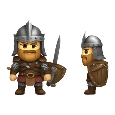 CABALLERO CON ARMADURA VIKINGA DANDO LIKE sticker