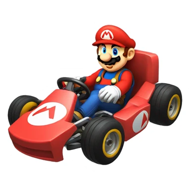 Go kart Mario sticker
