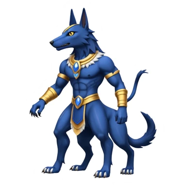 WereGarurumon-Anubis-fusion (full body) sticker