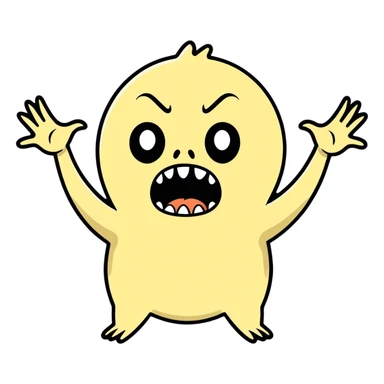 Really scared Boggart  sticker