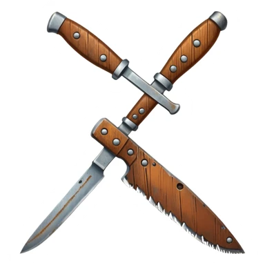 Rusty knife sticker