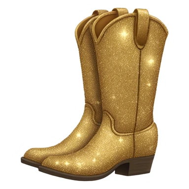 Sparkly cowboy boots sticker