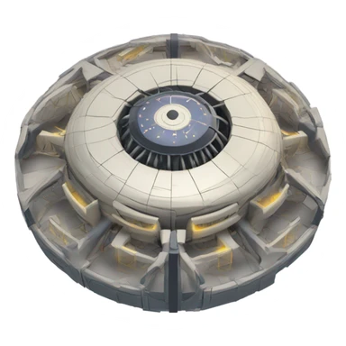 Toroidal space generator model isometric geometry UFO propulsion sticker