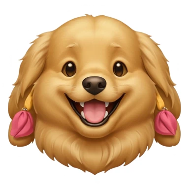 Perro riendose sticker