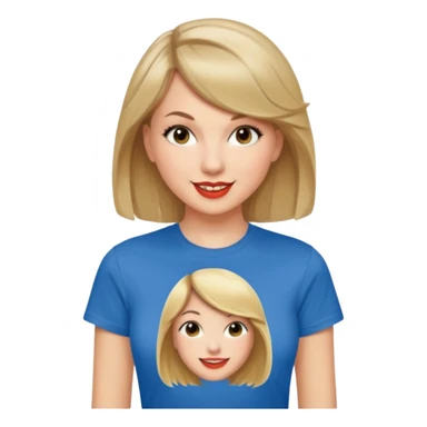 Realistic portrait of women fan of Taylor Swift   sticker