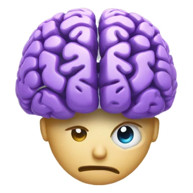  brain and internet fusion sticker