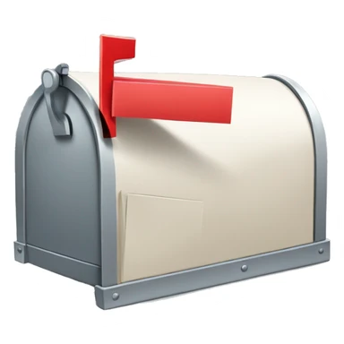 mailbox with envelopes sticker