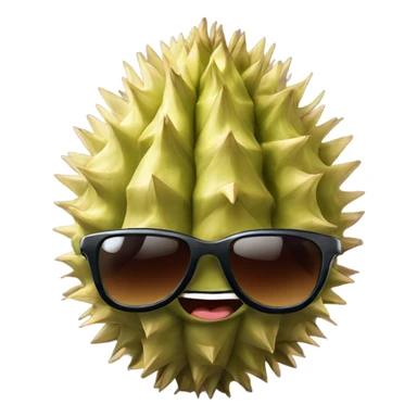 Durian wear sunglases sticker
