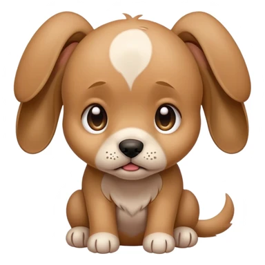 Crying puppy sticker