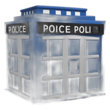 English-blue-police-box sticker