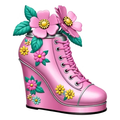 Betsey Johnson style spam can  shoe sculpture  sticker