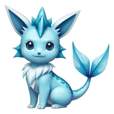Kawaii Vaporeon-Glaceon-Pokémon full body sticker