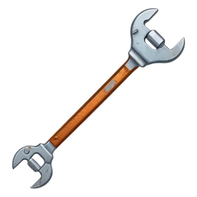 Old wrench covered in rust.



















 sticker