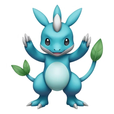Inteleon-Vibrava-Pokémon-Fusion, full body sticker