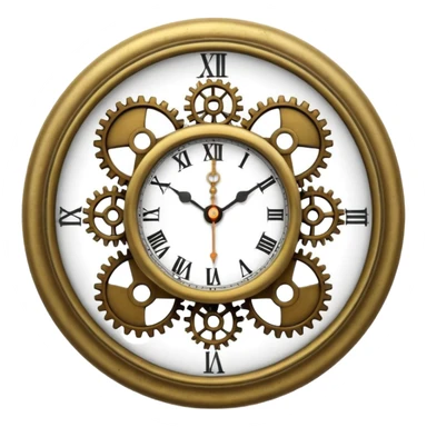 mechanic clock sticker