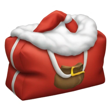 santa claus bag sticker