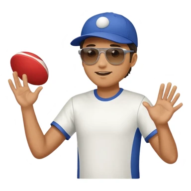 man throwing a frisbee sticker