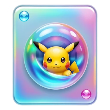 Pokémon card sticker
