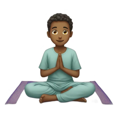 boy in sujood sticker