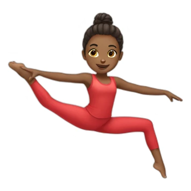 Girl doing splits sticker