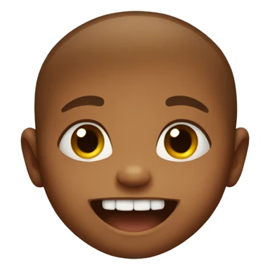 Baby with large teeth sticker