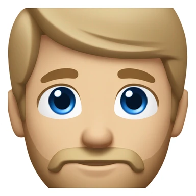 Male farmer, short beard (light brown hair and BLUE eyes) sticker