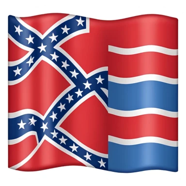 Confederate flag sticker