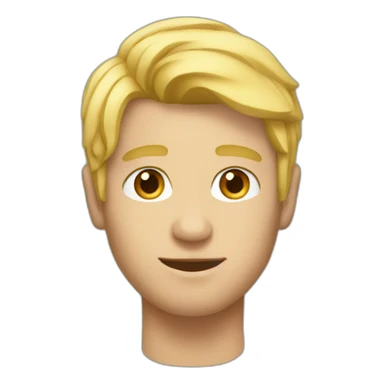21 year guy with blonde hair sticker