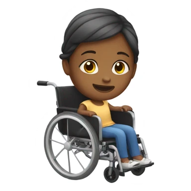 Girl in a wheelchair  sticker