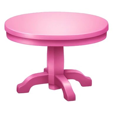 Pink table  sticker